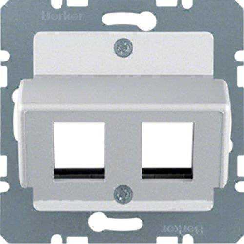 Berker 14641404 Zentralplatte für Krone Modular Jacks Zentralplattensystem alu, matt Mesch Shop Berker 14641404 Zentralplatte für Krone Modular Jacks Zentralplattensystem alu, matt Mesch Shop